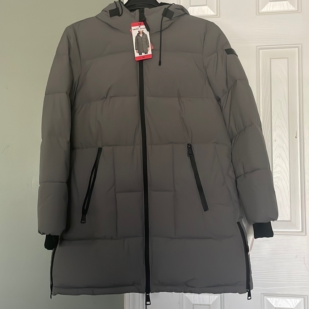 DKNY Jeans jacket in gray, sorona aura lightweight/breathable insulation